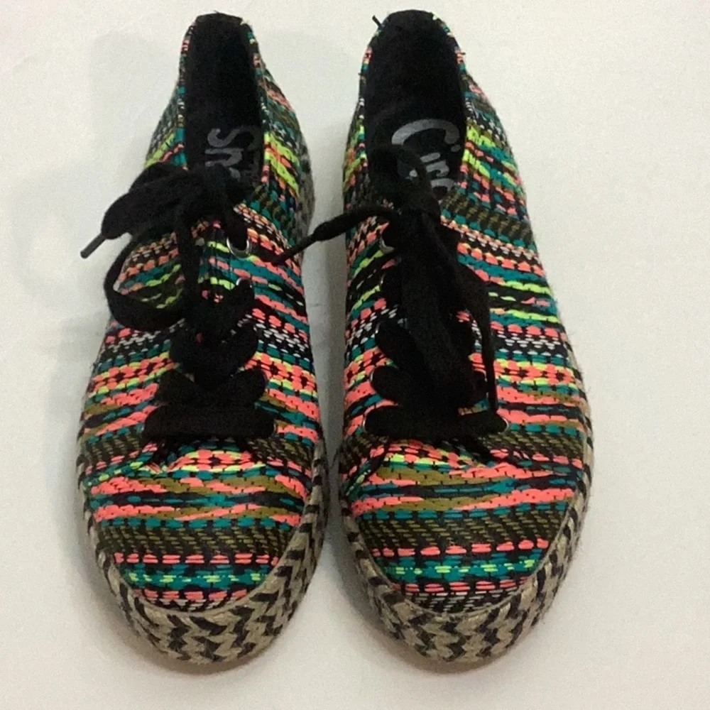 Circus by Sam Edelman Multicolor Striped Espadrille‎ Sneakers 8